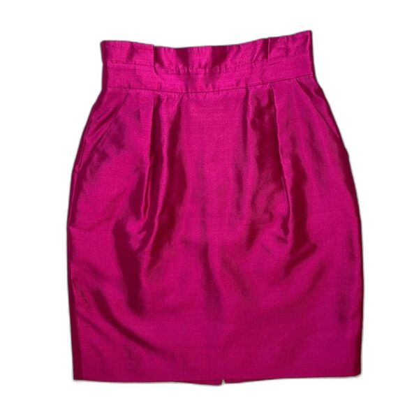 Kate Spade New York 'Skirt the Rules' Silk Fuchsia Mini Skirt Women's Size 0 - Picture 1 of 6